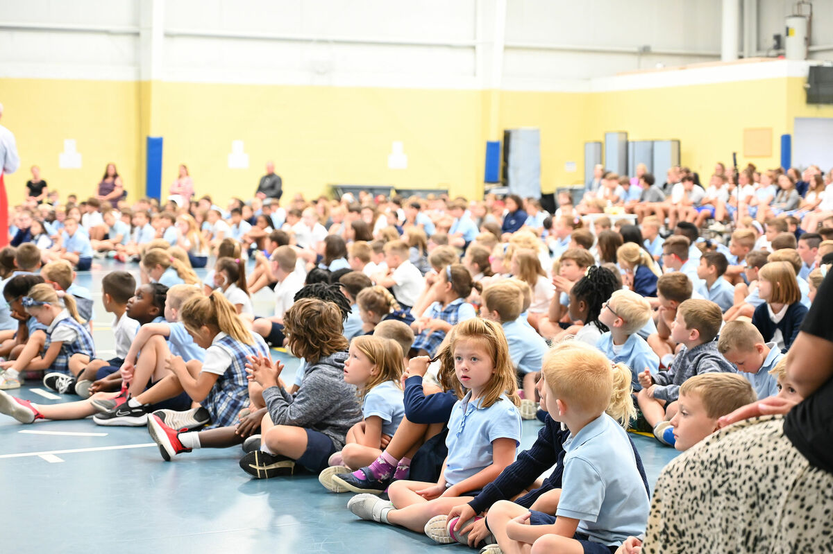 Students sitting 